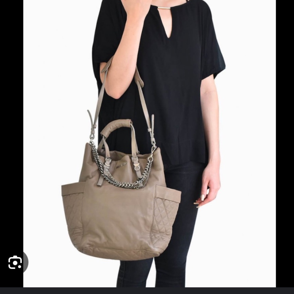 TRADED-Jimmy Choo Blaire / Blare Leather Tote - Picture 2 of 9